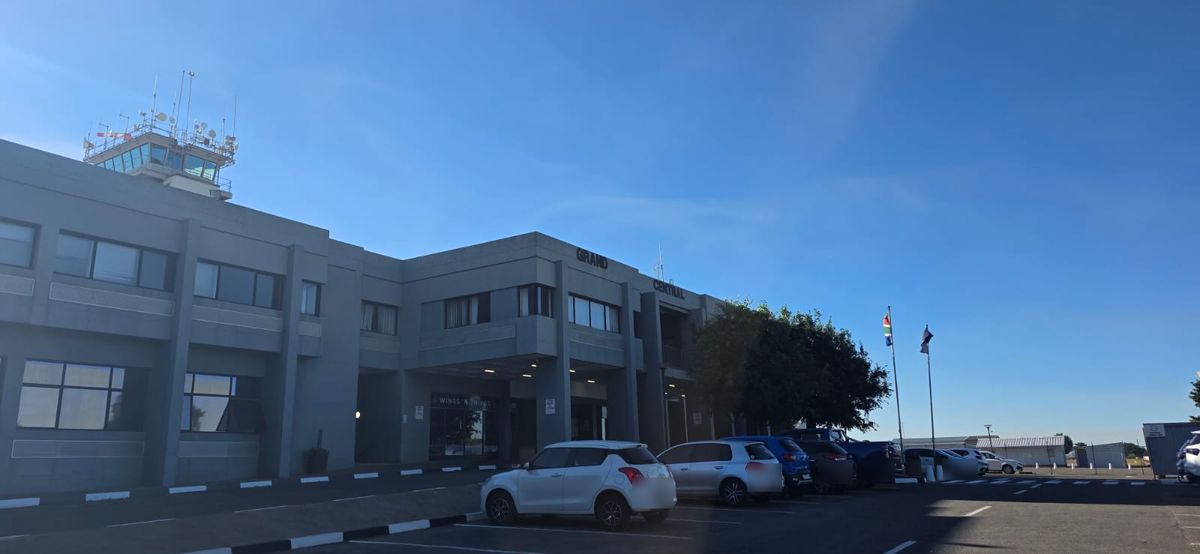 The main airport building at Grand Central Airport, Midrand, where the practice is